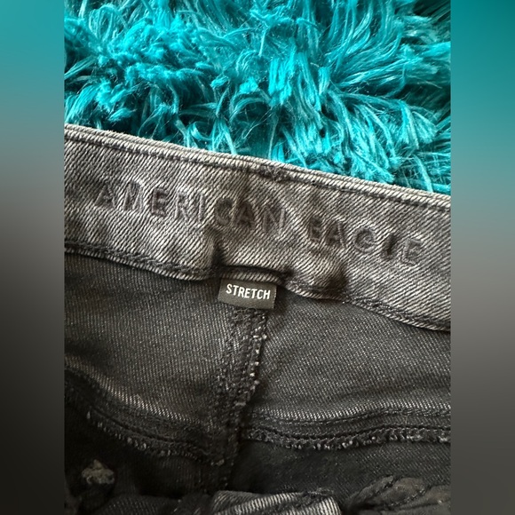 American Eagle Outfitters Grey Stretch Mom Jeans - Picture 3 of 6